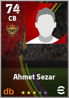 Ahmet Sezar — CB, OVR 74, MAX 74