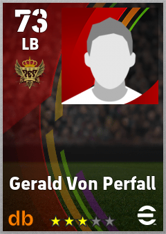 Gerald Von Perfall — LB, OVR 73, MAX 73