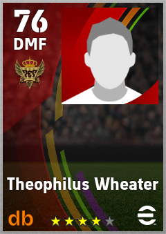 Theophilus Wheater — DMF, OVR 76, MAX 76