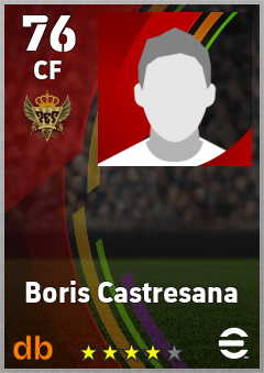 Boris Castresana — CF, OVR 76, MAX 76