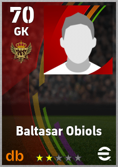 Baltasar Obiols — GK, OVR 70, MAX 70