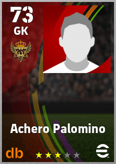 Achero Palomino — GK, OVR 73, MAX 73