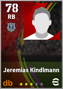 Jeremias Kindlmann — RB, OVR 78, MAX 78