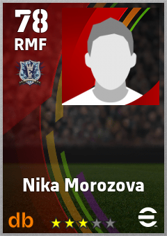 Nika Morozova — RMF, OVR 78, MAX 78