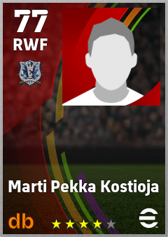 Marti Pekka Kostioja — RWF, OVR 77, MAX 77