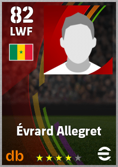 Évrard Allegret — LWF, OVR 82, MAX 82