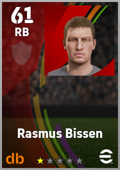 Rasmus Bissen eFootball player card