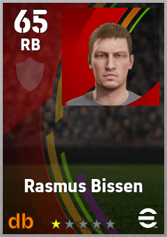 Rasmus Bissen — RB, OVR 65, MAX 65