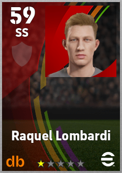 Raquel Lombardi — SS, OVR 59, MAX 59
