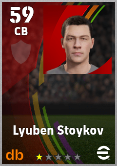 Lyuben Stoykov — CB, OVR 59, MAX 59