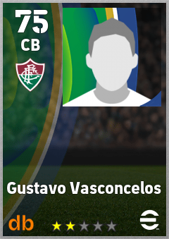 Gustavo Vasconcelos — CB, OVR 75, MAX 75