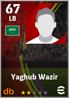 Yaghub Wazir eFootball player card
