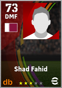 Shad Fahid — DMF, OVR 73, MAX 73