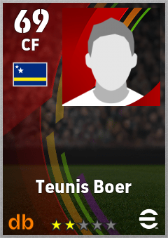 Teunis Boer eFootball player card