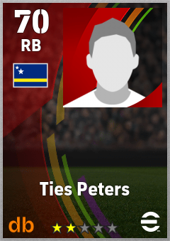 Ties Peters eFootball player card