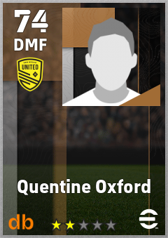 Quentine Oxford — DMF, OVR 74, MAX 74