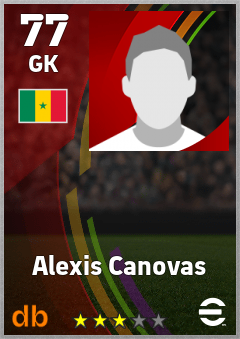 Alexis Canovas — GK, OVR 77, MAX 77