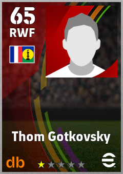 Thom Gotkovsky — RWF, OVR 65, MAX 65