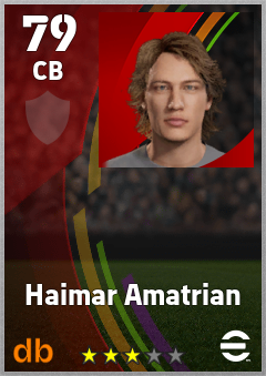 Haimar Amatrian — CB, OVR 79, MAX 79