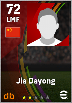 Jia Dayong eFootball player card