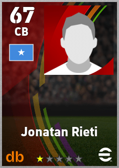 Jonatan Rieti — CB, OVR 67, MAX 67