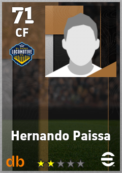 Hernando Paissa — CF, OVR 71, MAX 71