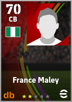 France Maley eFootball player card