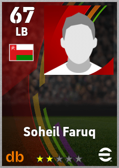 Soheil Faruq eFootball player card