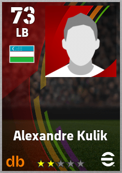 Alexandre Kulik — LB, OVR 73, MAX 73