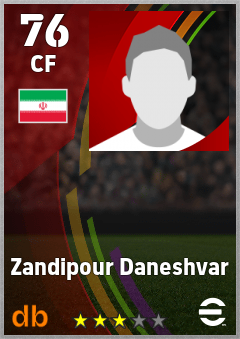 Zandipour Daneshvar eFootball player card