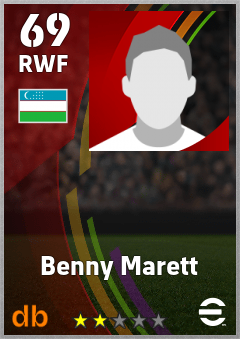 Benny Marett eFootball player card