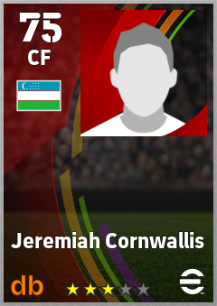 Jeremiah Cornwallis eFootball player card