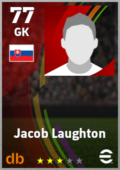 Jacob Laughton — GK, OVR 77, MAX 77