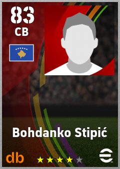 Bohdanko Stipić — CB, OVR 83, MAX 83
