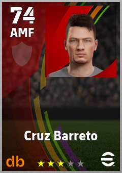 Cruz Barreto eFootball player card