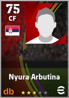 Nyura Arbutina eFootball player card