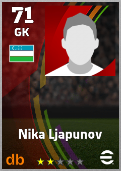 Nika Ljapunov — GK, OVR 71, MAX 71