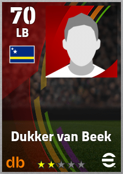 Dukker van Beek eFootball player card