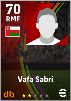 Vafa Sabri eFootball player card
