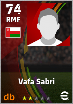 Vafa Sabri — RMF, OVR 74, MAX 74