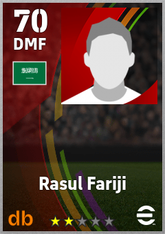 Rasul Fariji eFootball player card