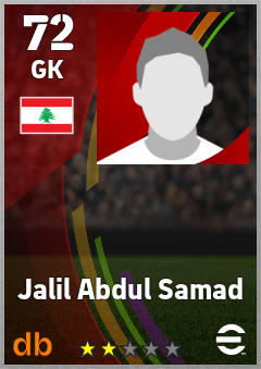 Jalil Abdul Samad — GK, OVR 72, MAX 72