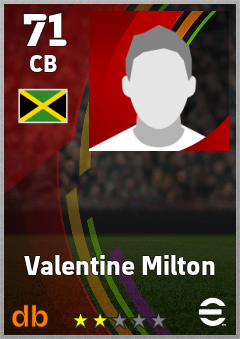Valentine Milton eFootball player card