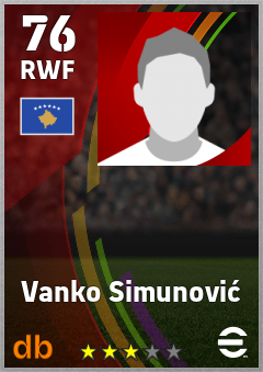 Vanko Simunović eFootball player card