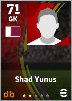 Shad Yunus eFootball player card