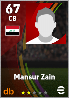 Mansur Zain eFootball player card