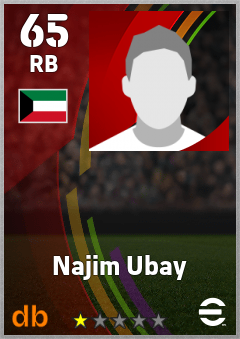Najim Ubay eFootball player card