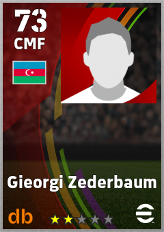 Gieorgi Zederbaum — CMF, OVR 73, MAX 73