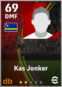 Kas Jonker — DMF, OVR 69, MAX 69
