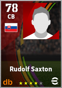 Rudolf Saxton eFootball player card